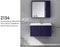 Aluminum Bath Room Vanity 2134