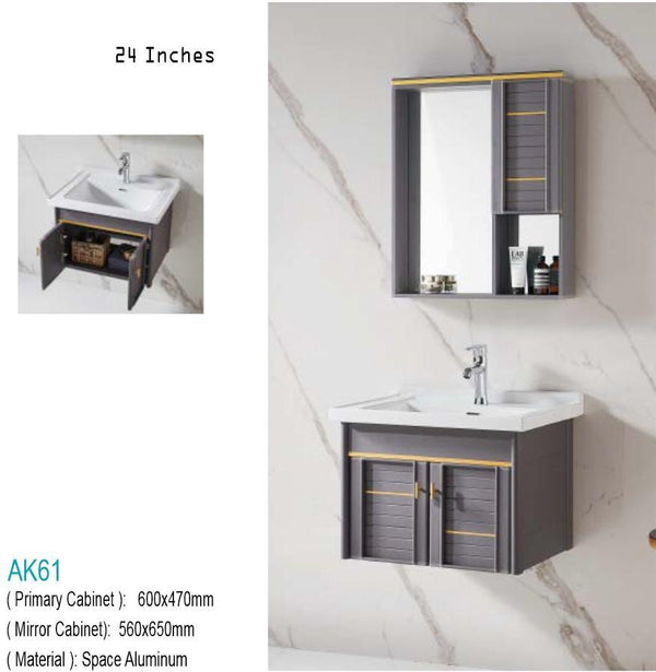 PVC Vanity 24inches Wall Hang code AK 61