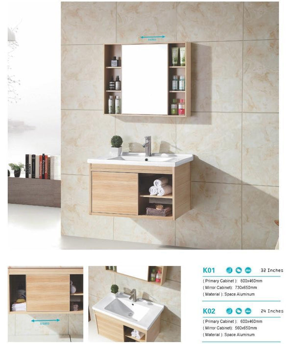 Aluminum Bath Room Vanity K01 & K02