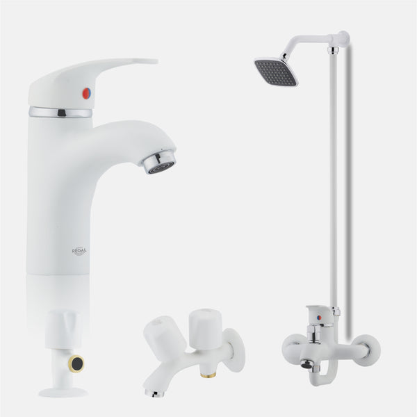 Shaheen White Lever Set