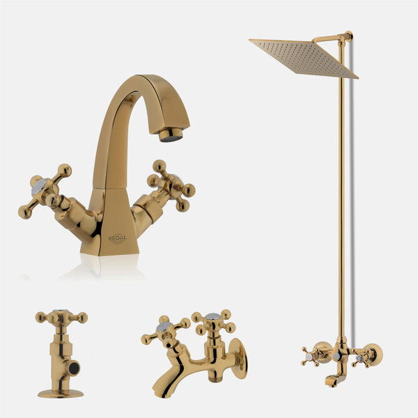 Victorian Gold Bath Set