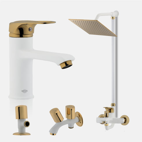 Super White Gold Lever Set