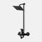 Art 501 Wall Shower Crown Black