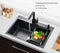 60 x 45 Black Kitchen Sink Handmade
