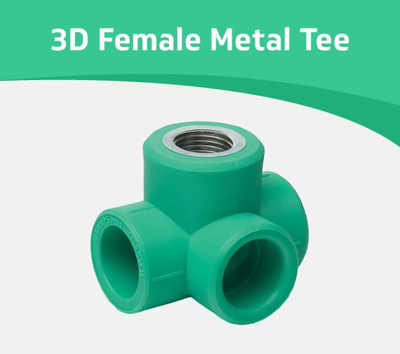 3D Female Metal Tee