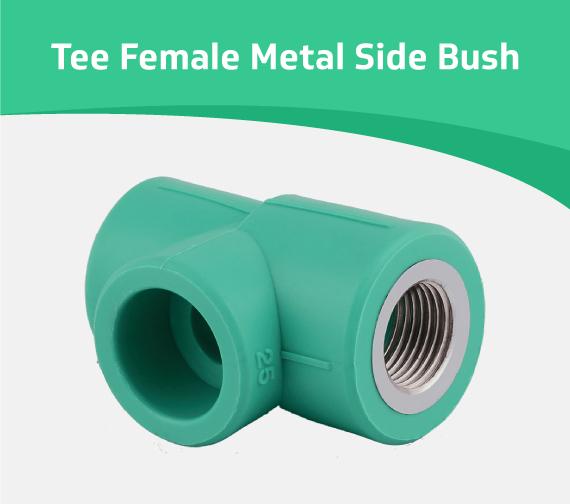 Tee Female Metal Side Bush